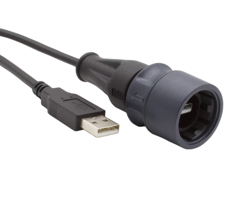 Bulgin USB 2.0, Male USB 2.0 to Male USB A, 5m