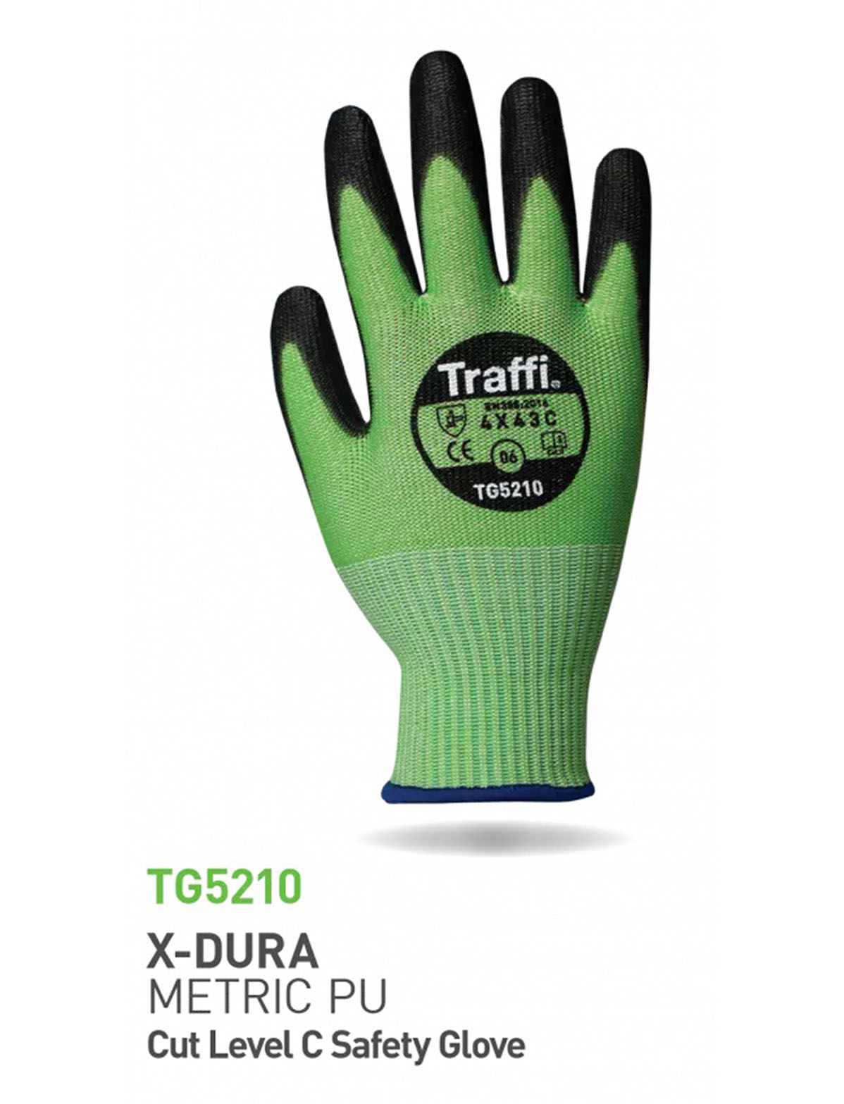 Traffi Green Glass Elastane, Nylon, Polyester, Polyethylene Glass/Elastane, Nylon, Polyester, Polyethylene, Polyurethane
