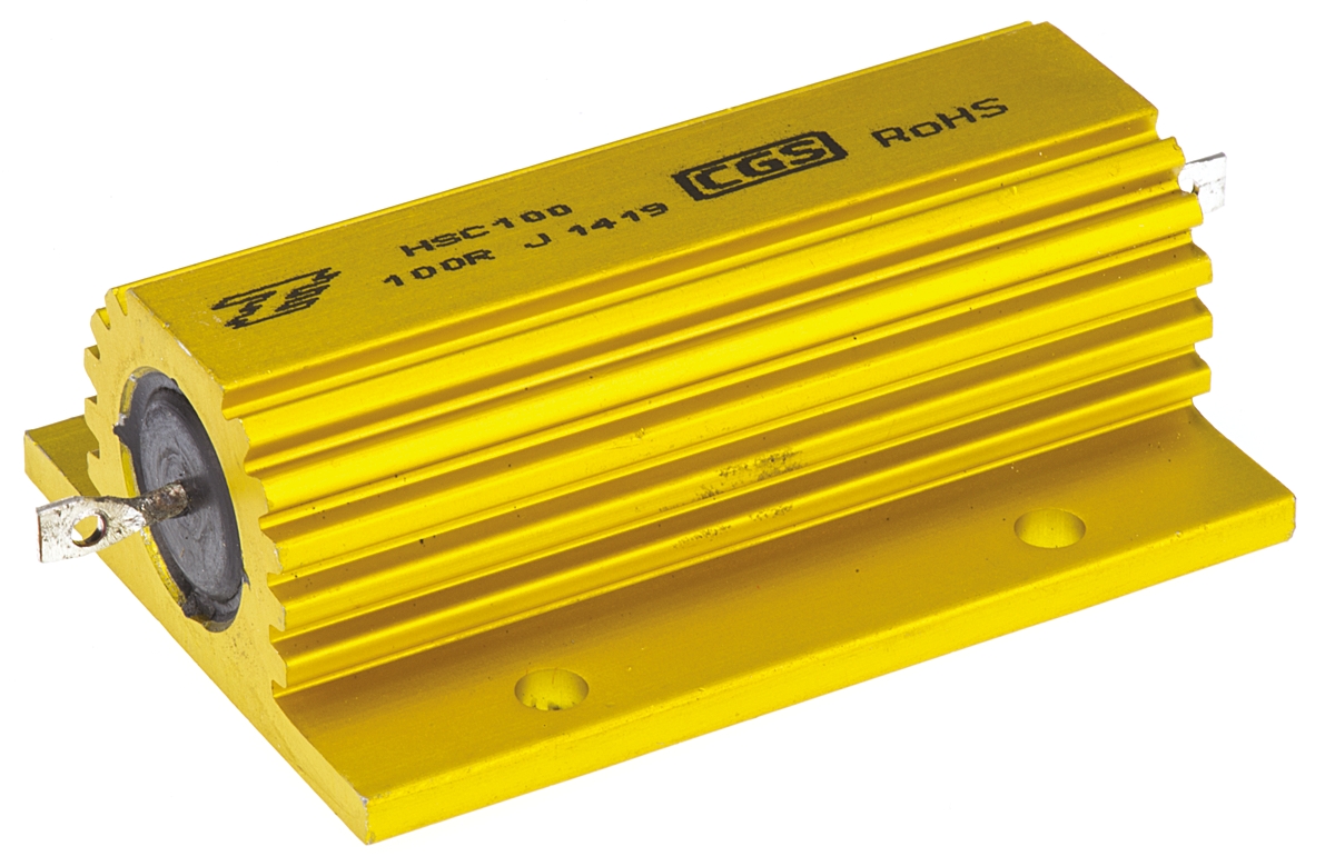 TE Connectivity, 100Ω 100W Wire Wound Chassis Mount Resistor HSC100100RJ ±5%