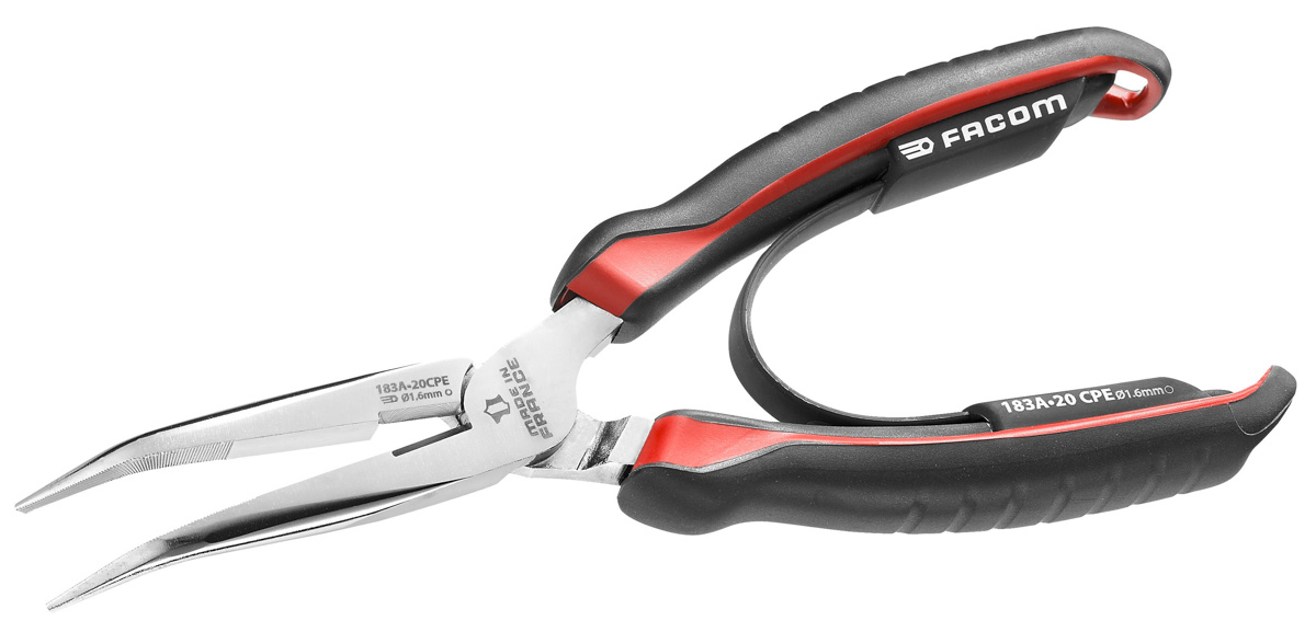 Facom Round Nose Pliers, 200 mm Overall