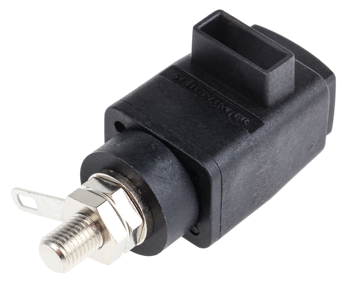 Schutzinger Black Terminal Post, 300V, 16A