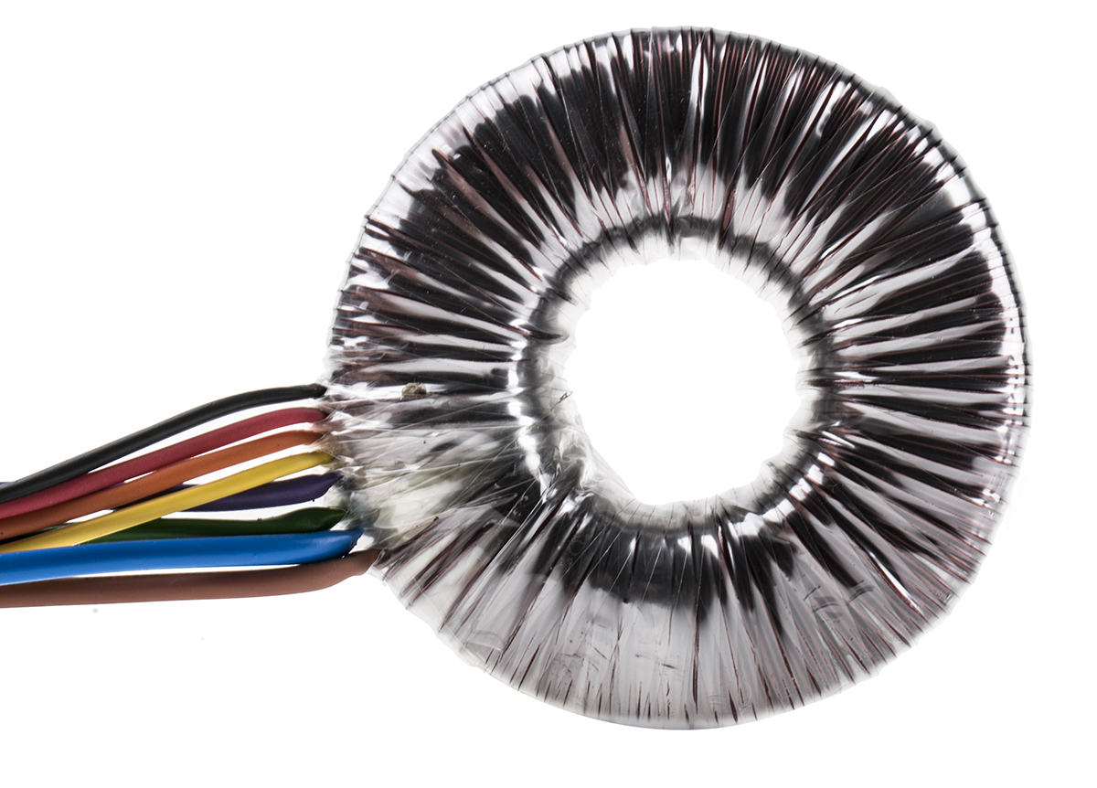 RS PRO 115 V ac, 230 V ac, 2 x 15V ac Toroidal Transformer, 120VA 2 Output