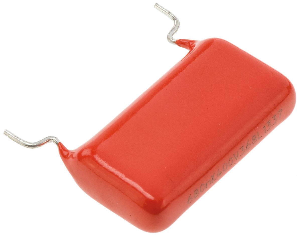 Vishay 368, MKT368 Polyester Film Capacitor, 220 V ac, 400 V dc, ±10%, 680nF, Through Hole