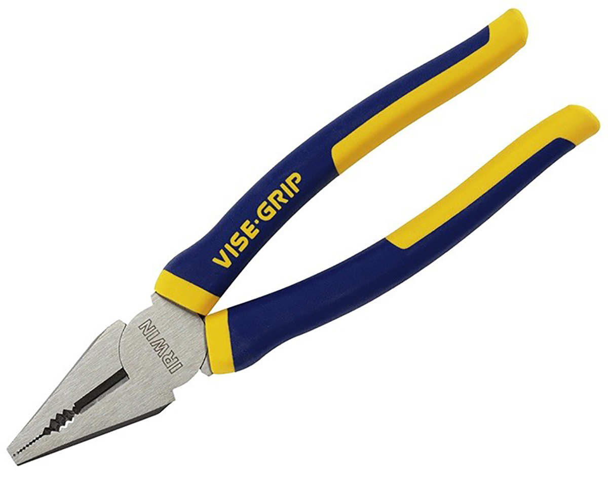 Irwin Combination Pliers, 200 mm Overall, Straight Tip