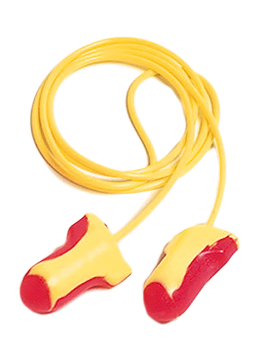 Honeywell Safety Pink, Yellow Disposable Corded Ear Plugs, 35dB Rated, 100 Pairs