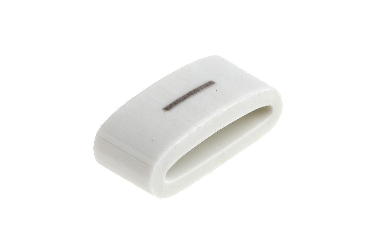 HellermannTyton HODS85 Slide On Cable Markers, Black on White, Pre-printed "I", 1.8 → 6.3mm Cable, 531-07869