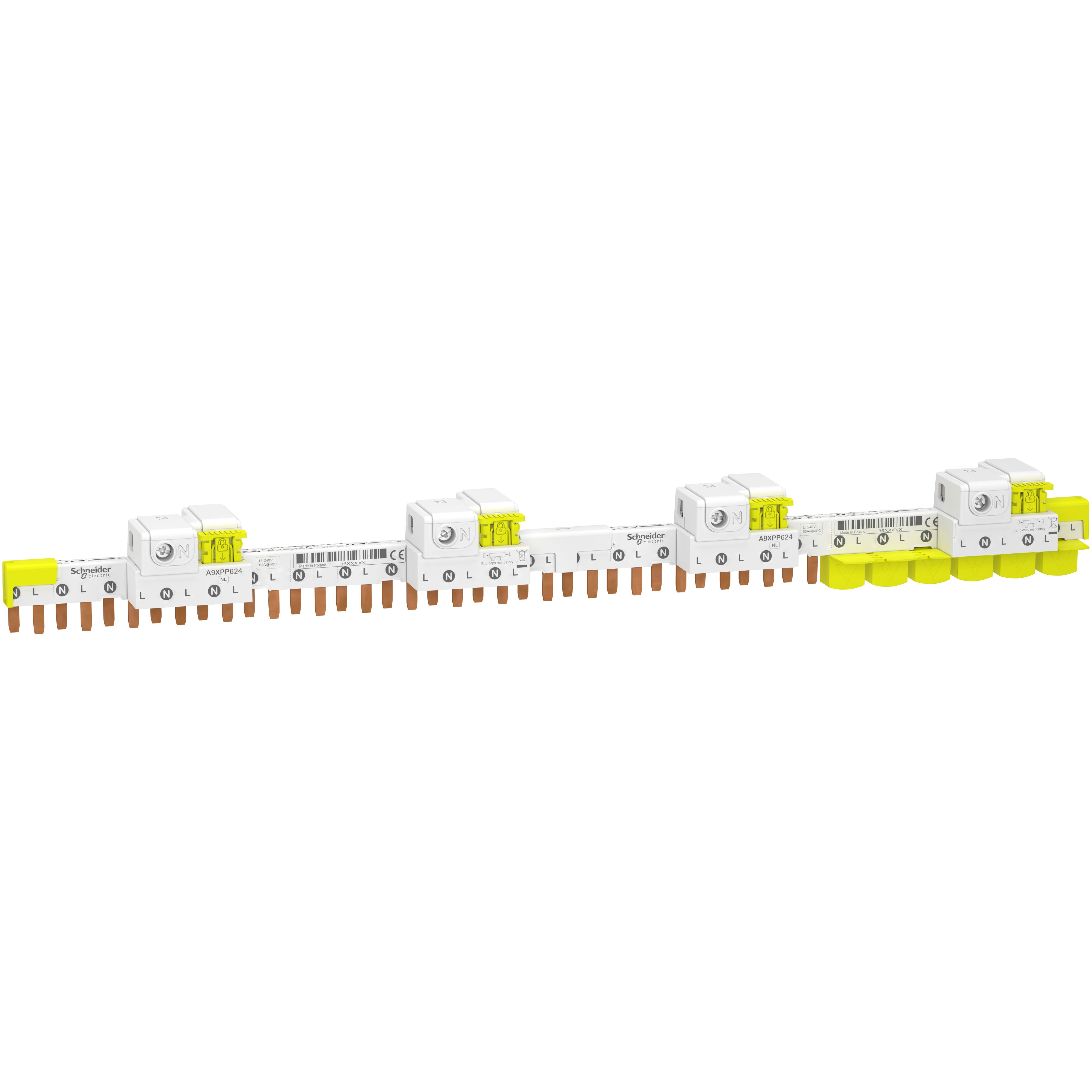 Schneider Electric Acti9 1 Phase Busbar, 230V, 9mm Pitch
