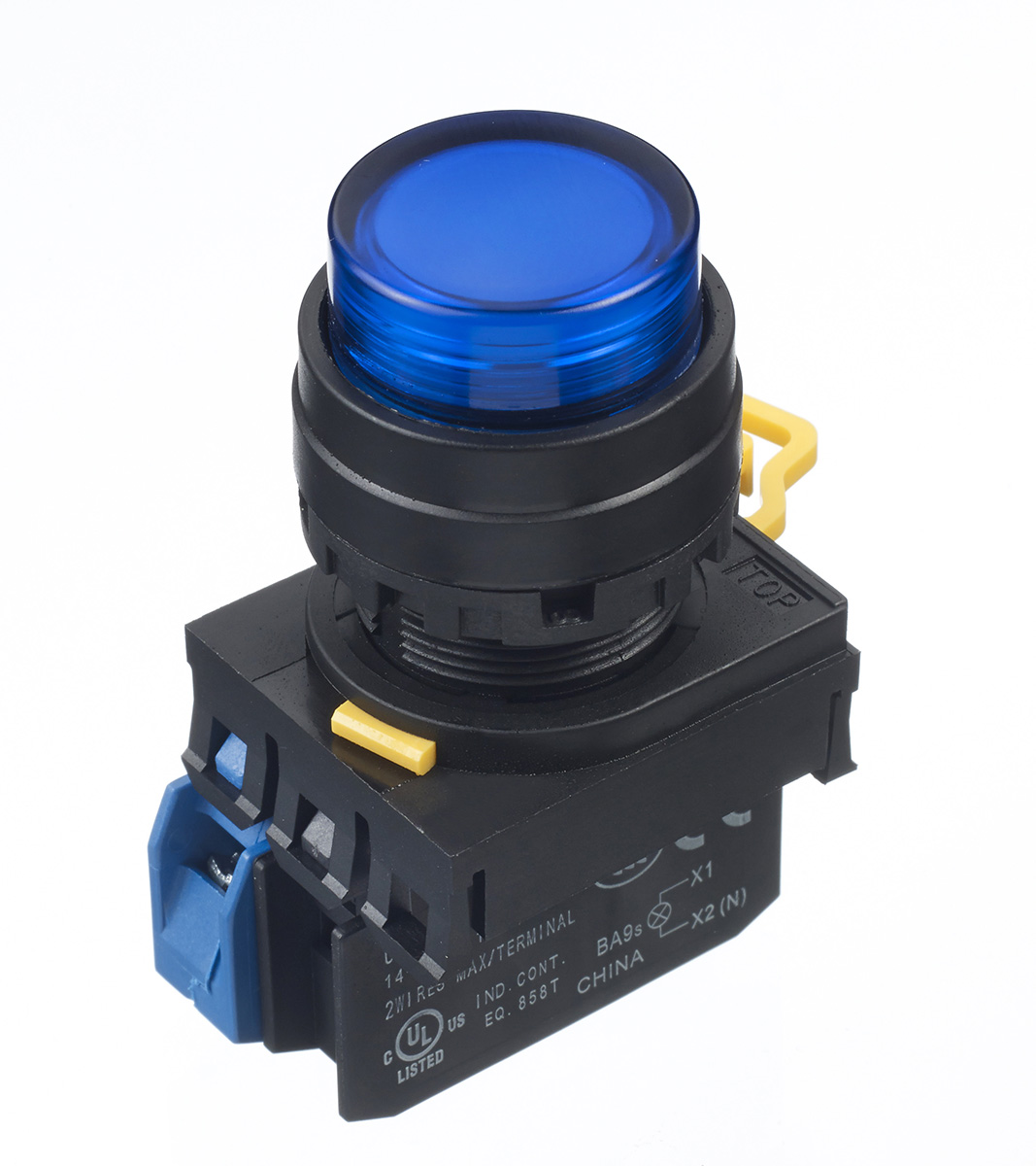 Idec YW Series Illuminated Push Button Complete Unit, Panel Mount, 22mm Cutout, SPST, IP65
