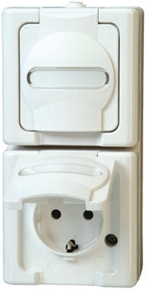 Kopp White Plug Socket, 16A
