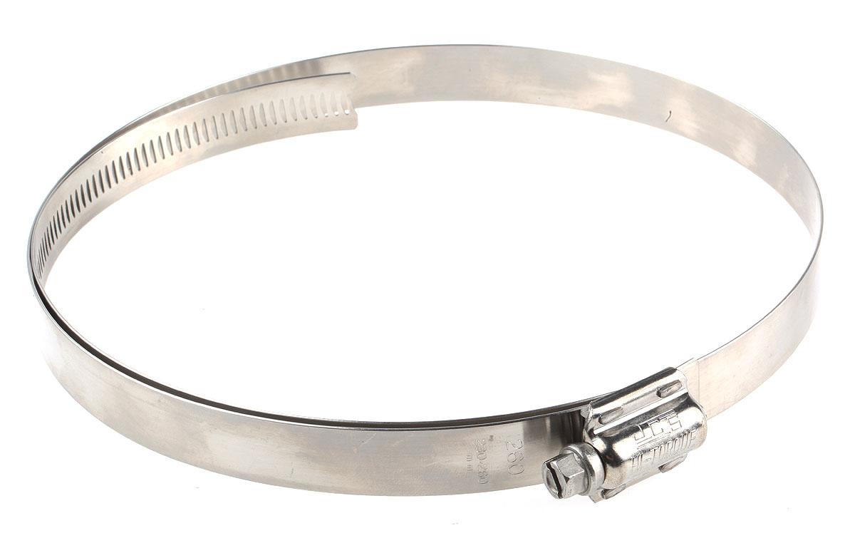 HI-TORQUE Stainless Steel Slotted Hex Worm Drive, 16mm Band Width, 230 → 260mm ID
