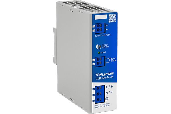 D1SE120 DIN Rail Power Supply, 250V ac, dc Input, 24V dc dc Output, 5A Output