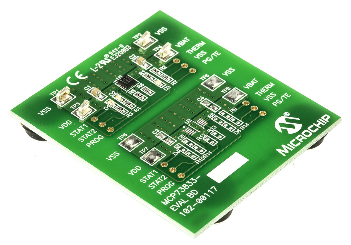 Microchip LI-ION Battery Charger Battery Charger for MCP73833, MCP73834