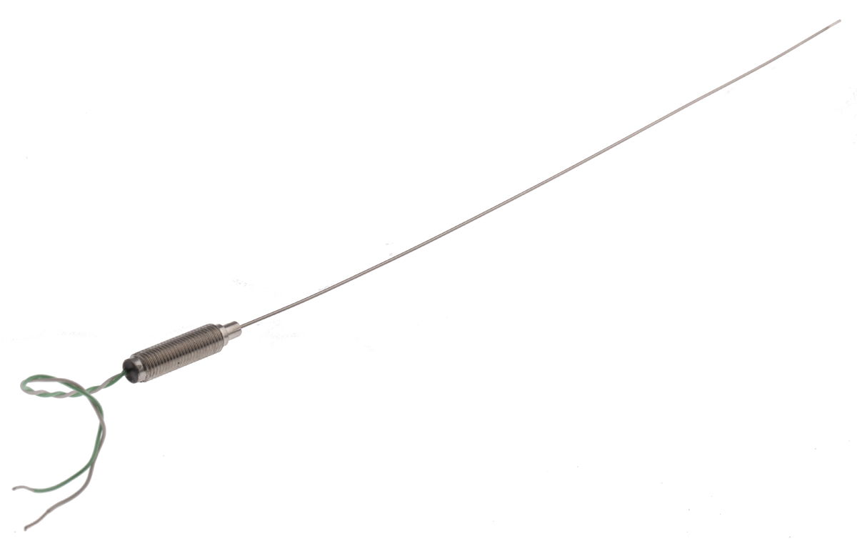 RS PRO Type K Mineral Insulated Thermocouple 250mm Length, 1mm Diameter → +750°C