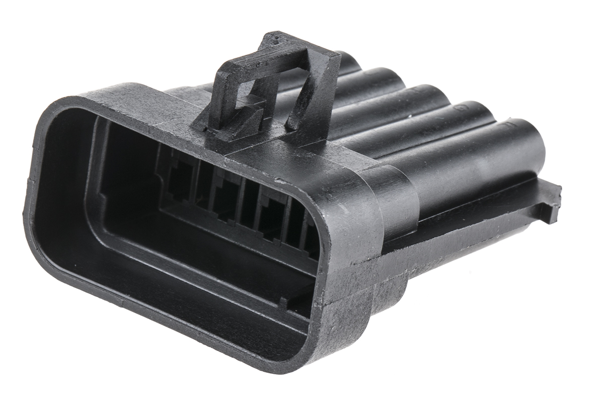 Delphi, Metri-Pack 150 Automotive Connector Plug Black Cable Mount 10 Way, Crimp Termination 12045808