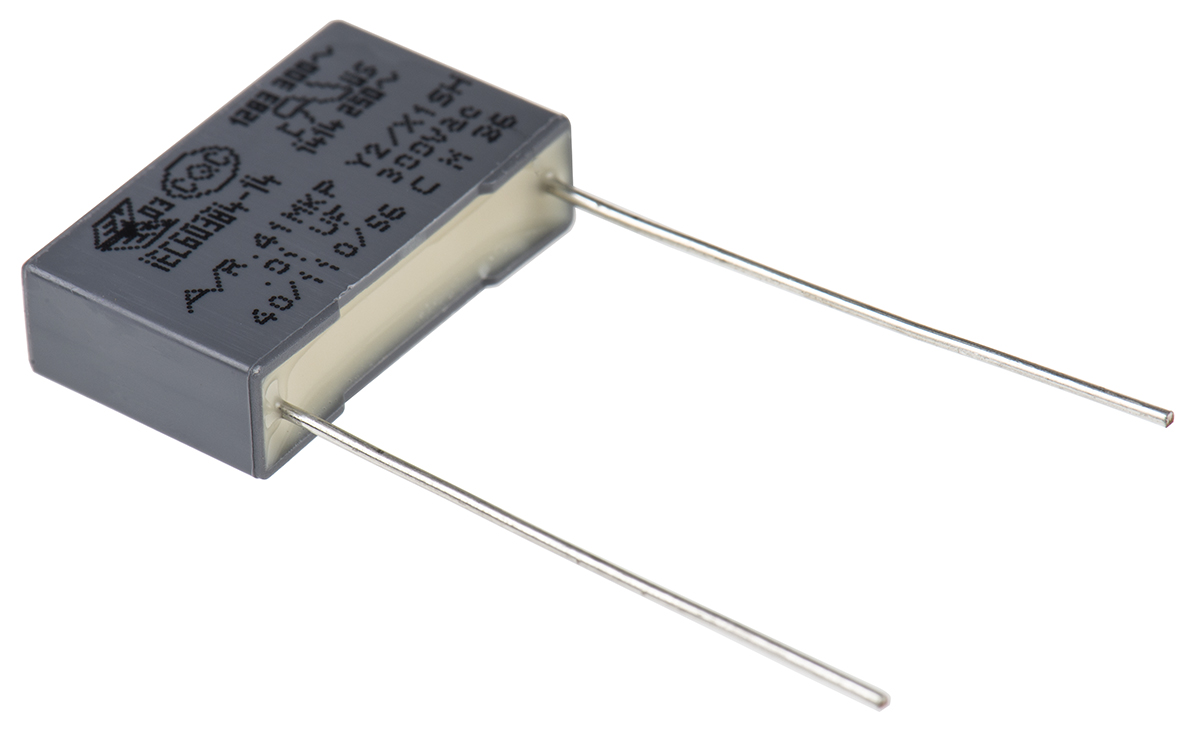KEMET 10nF Polypropylene Capacitor PP 1 kV dc, 300 V ac ±10% Tolerance Through Hole R41 Series