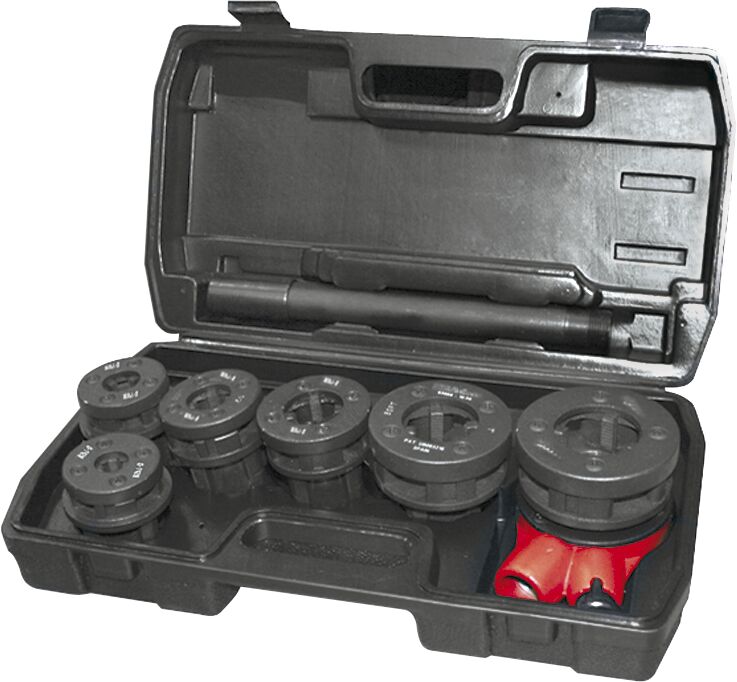 Ega-Master 4-Piece Cast Iron Thread Tap & Die Set, NPT 1/2 in - NPT 1 in Taps