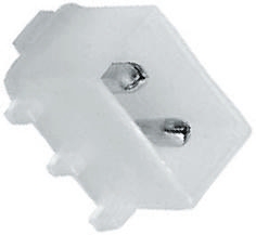 TE Connectivity Universal MATE-N-LOK Series Straight Through Hole PCB Header, 2 Contact(s), 6.35 mm Pitch, 1 Row,