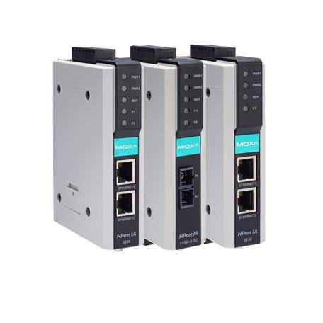 MOXA Device server, 1 Ethernet Port, 1 Serial Port, RS232, RS422, RS485 Interface, 230.4kbit/s Baud Rate