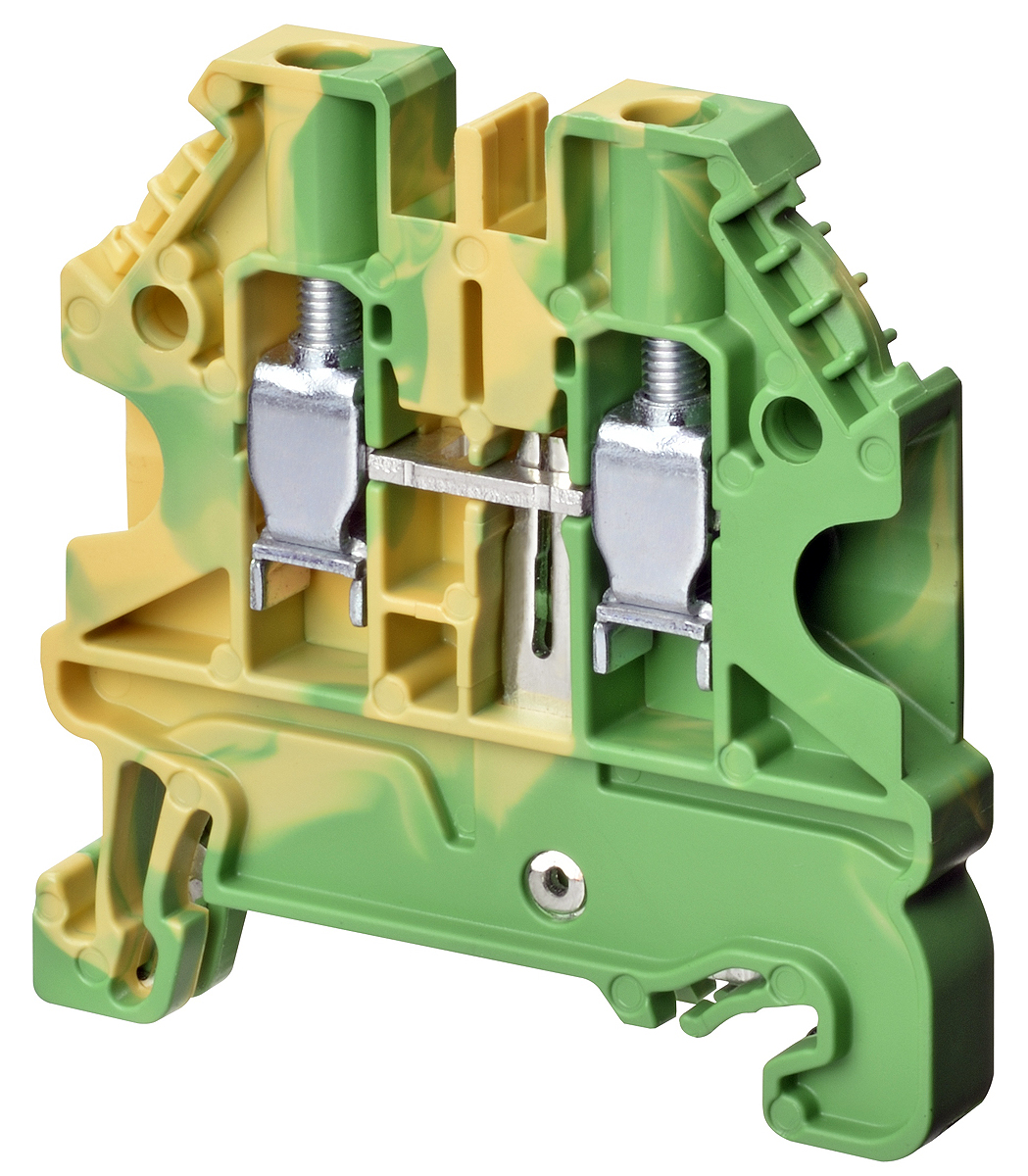 Omron XW5GS40111 XW5G Series Green/Yellow, 4mm², Single-Level, Screw Termination