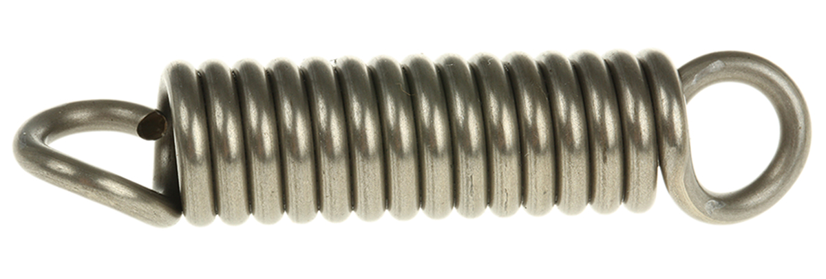RS PRO Steel Extension Spring, 69.8mm x 16mm