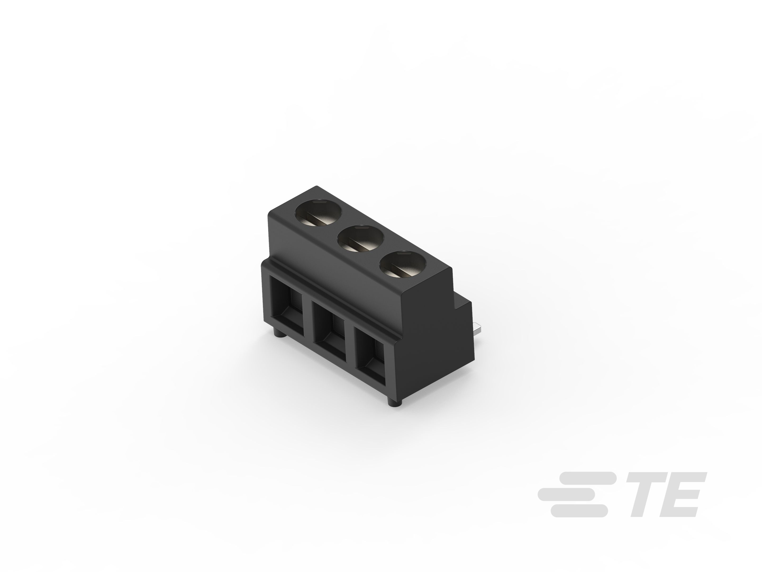 TE Connectivity PCB Terminal Block, 3-Contact, 5mm Pitch, Board Mount, 1-Row