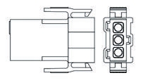 TE Connectivity, Metrimate Female Connector Housing, 5mm Pitch, 3 Way, 1 Row