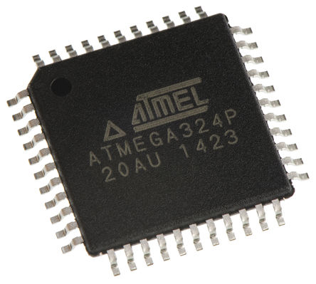 Microchip ATMEGA324P-20AU, 8 bit AVR, ATMEGA324P Microcontroller, 20 MHz, 32kB FLASH, 44-Pin TQFP
