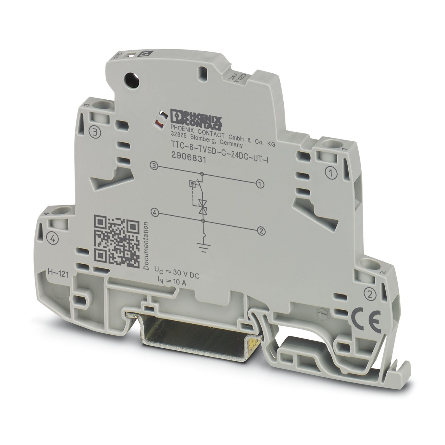 Phoenix Contact Surge Protector, DIN Rail Mount