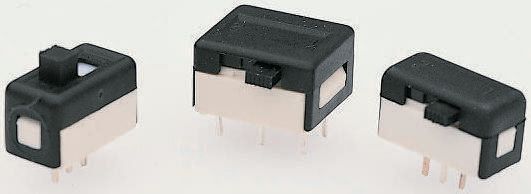 APEM PCB Slide Switch DPDT Latching 100 mA @ 30 V dc Slide