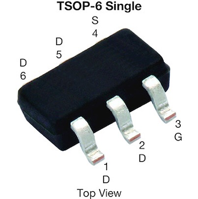 Vishay SI3122DV Type N-Channel Single MOSFETs, 1.95 A, 100 V Enhancement, 6-Pin PowerPAK