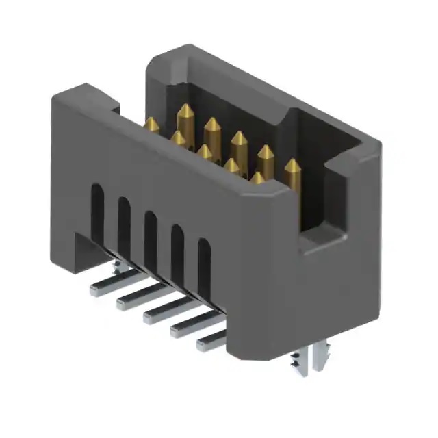 Samtec TFM Series Vertical Surface PCB Header, 10 Contact(s), 1.27 mm Pitch, 2 Row, Shrouded