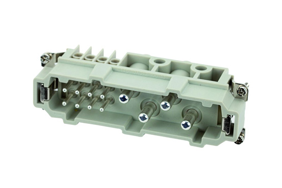 Amphenol Industrial Heavy Duty Power Connector Insert, 80A, Male, Heavy Mate C146 Series, 12 Contacts