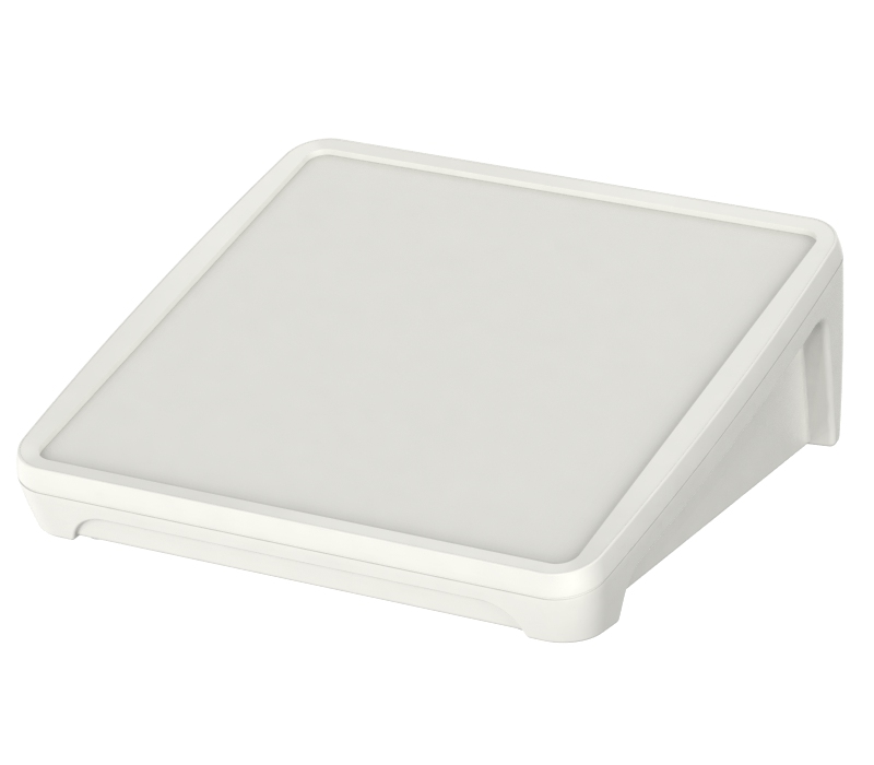 Bopla BoPad Series White ABS Desktop Enclosure, Sloped Front, 226 x 220 x 83.70mm