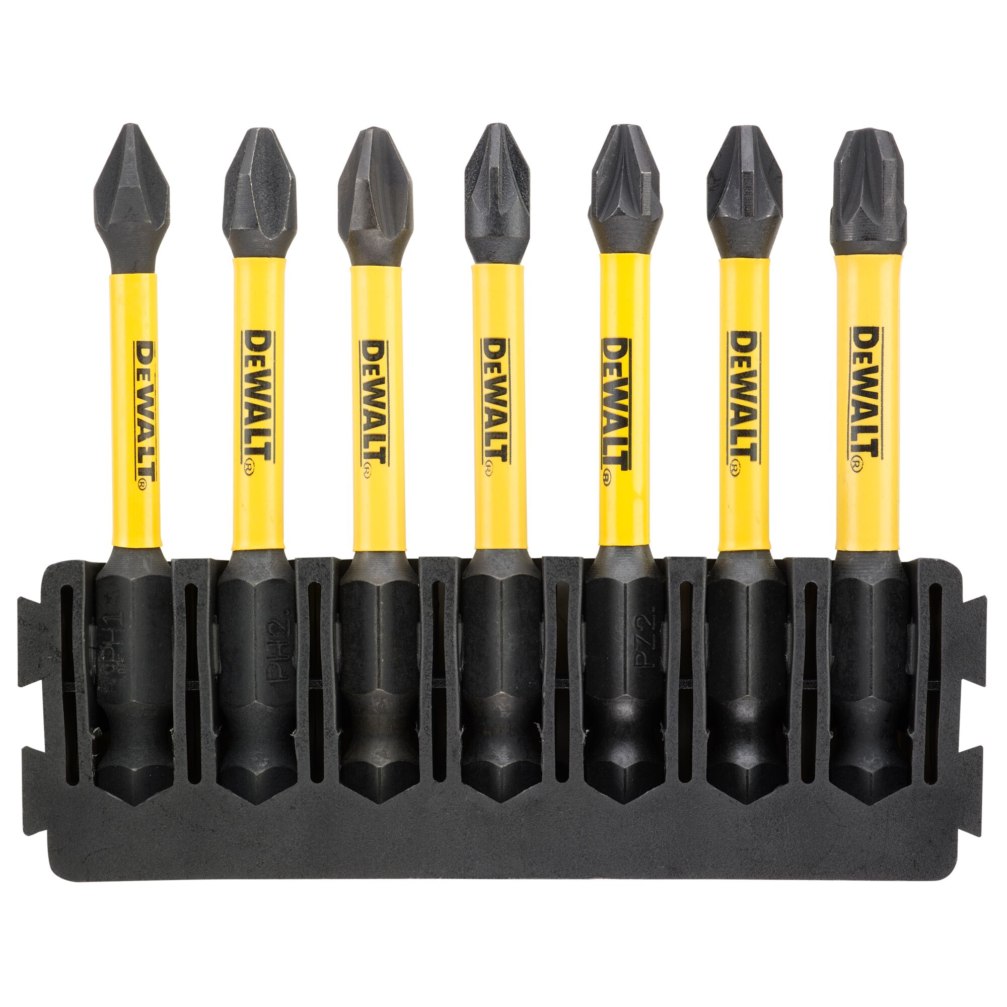 DeWALT Phillips Screwdriver Bit, PH1, PH2, PZ1, PZ2, PZ3 Tip, Phillips Drive, 57 mm Overall