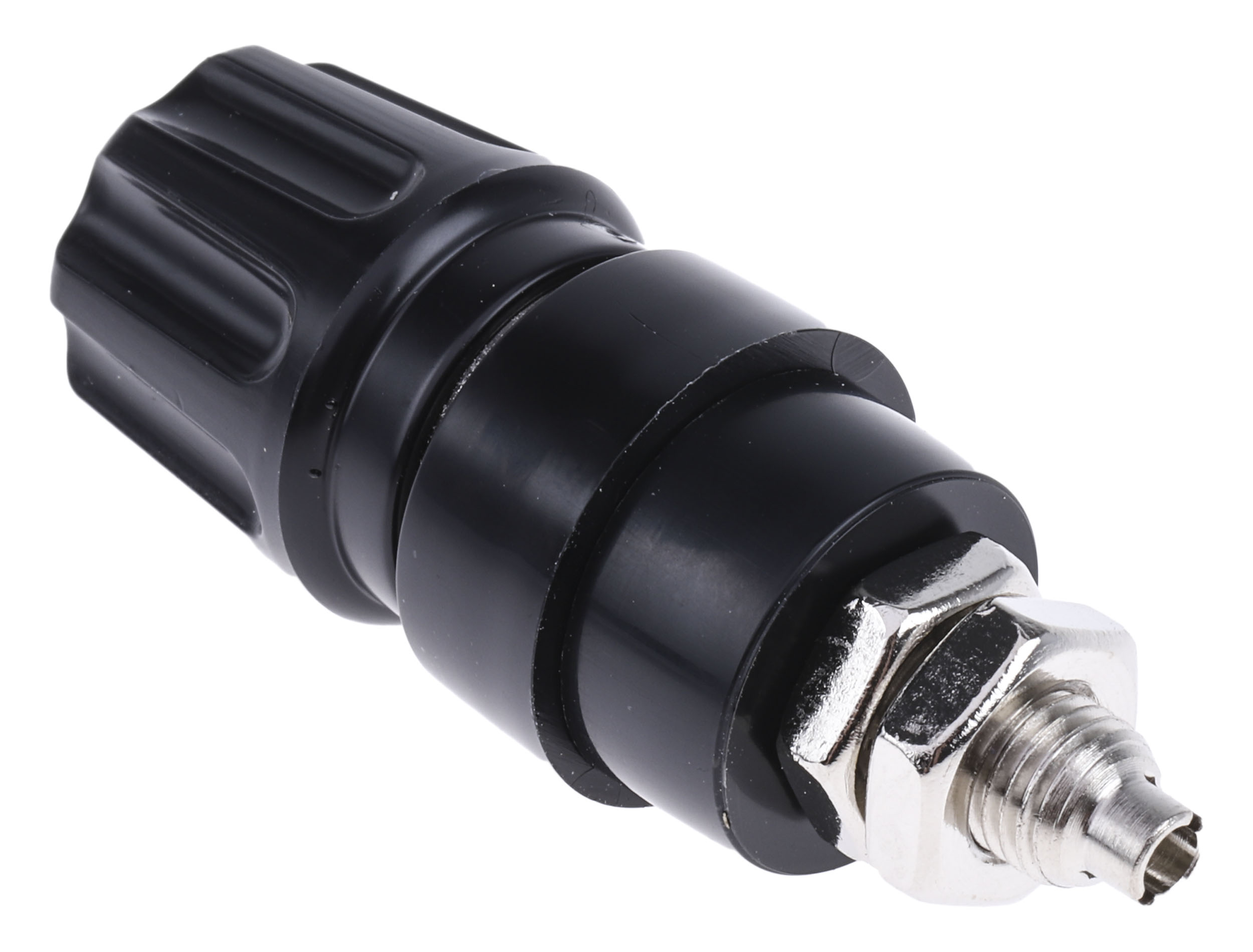 Hirschmann Test & Measurement 4mm Black Terminal Post, 60V dc, 63A, M6 x 0.75 Thread