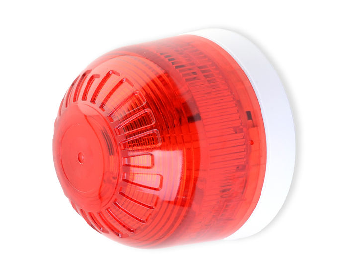 Klaxon PSB Series Red Beacon, 10 → 60 V, IP21, Base Mount