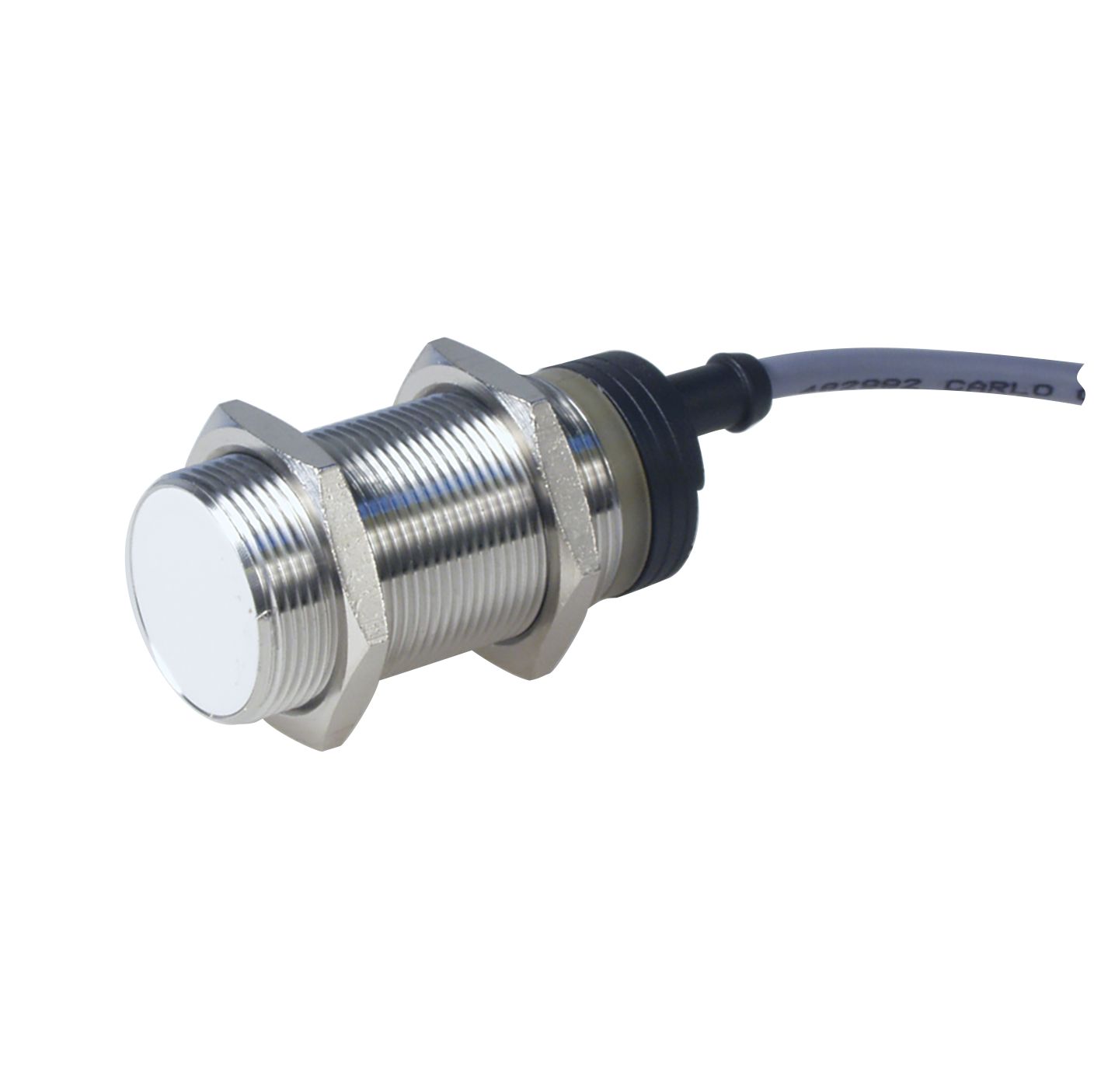 Carlo Gavazzi Inductive Threaded Barrel Proximity Sensor, M30, 10 mm Detection, PNP NC, 10 → 40 V dc
