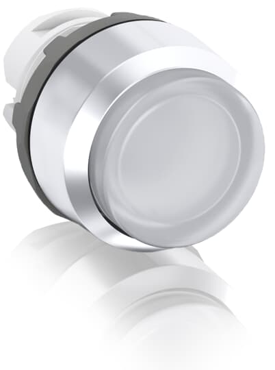 ABB MP3 Series White Momentary Push Button Head, 22.5mm Cutout