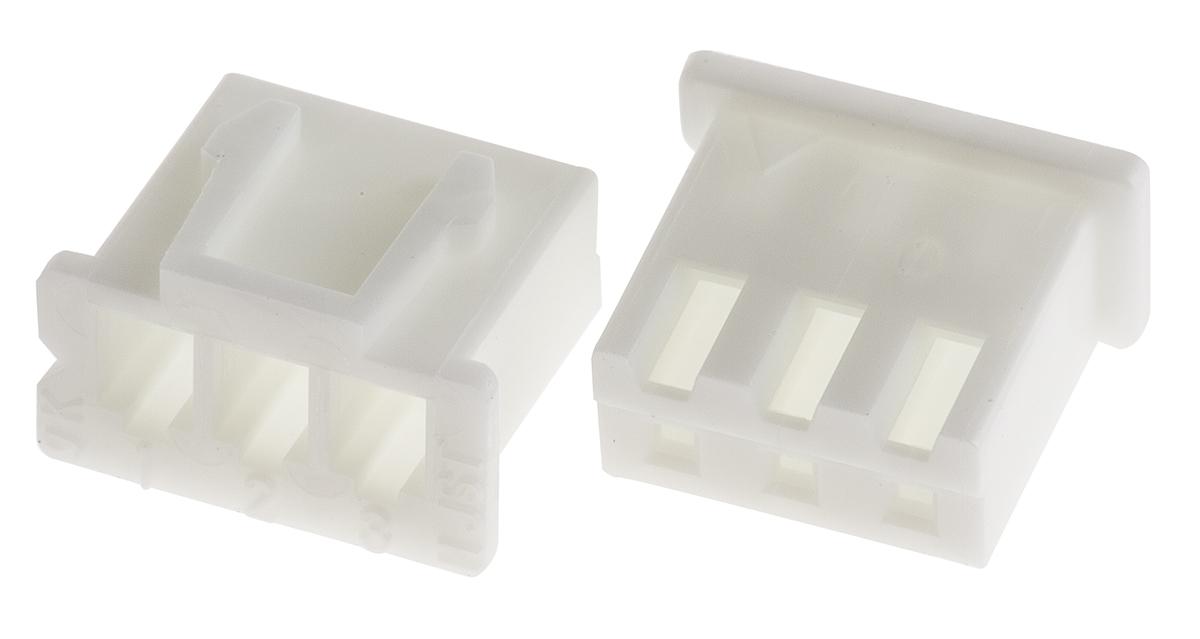 JST, XHP Female Connector Housing, 2.5mm Pitch, 3 Way, 1 Row