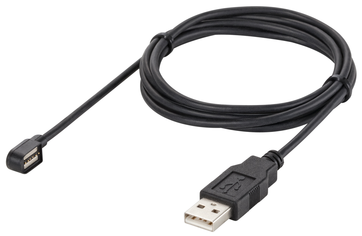 Rosenberger USB 2.0, Male USB A to Female Magnetic Rectangular, 1.5m