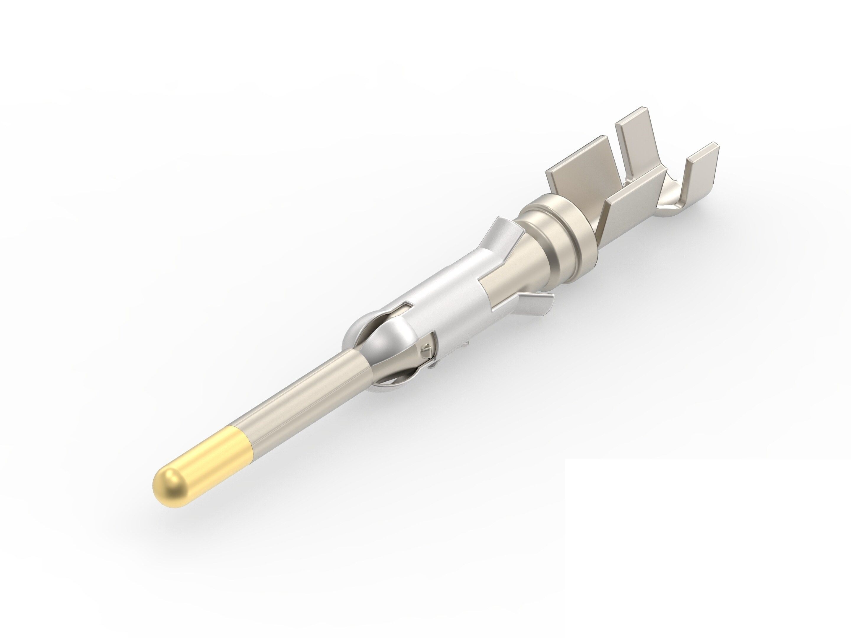 TE Connectivity Type III+ Series Male Crimp Terminal, 18AWG Min, 16AWG Max