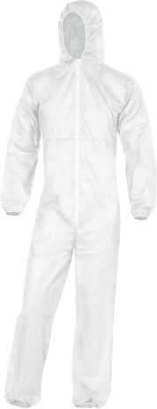 Delta Plus White Disposable Overall, M