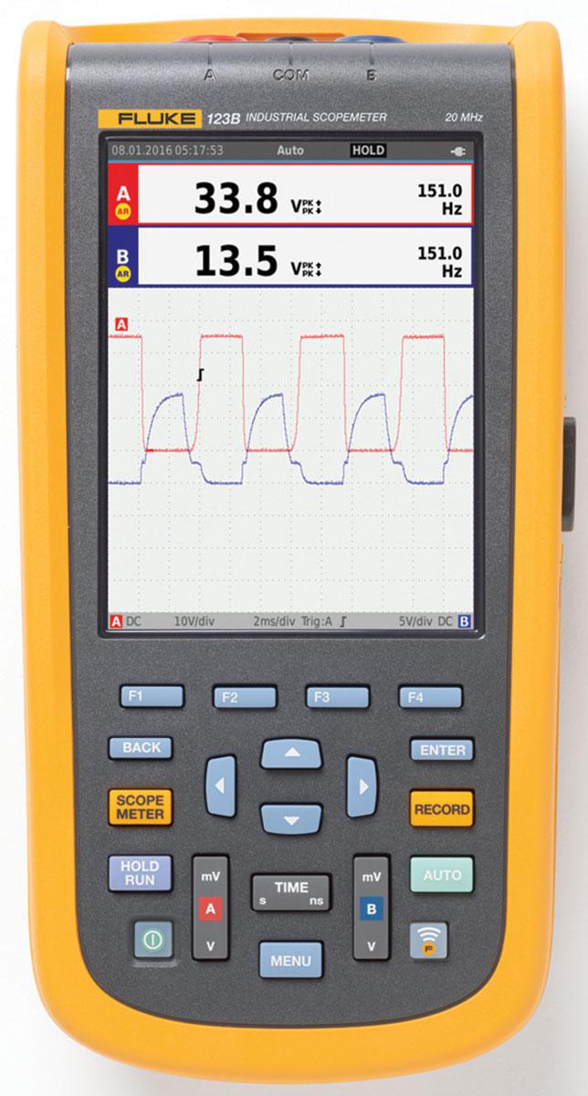 Fluke 120B Series, 20 MHz Handheld Oscilloscope, 2
