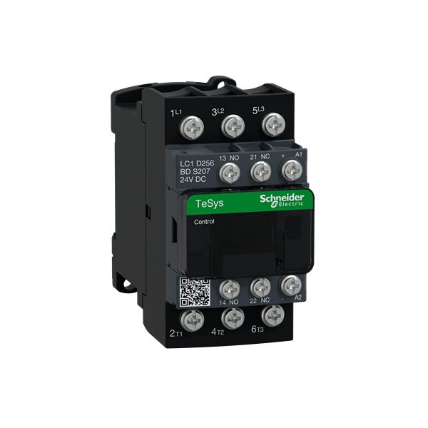 Schneider Electric LC1D Contactor 3NO, 25 A Contact Rating, 5.5 kW, 24 V dc, 3, TeSys Deca
