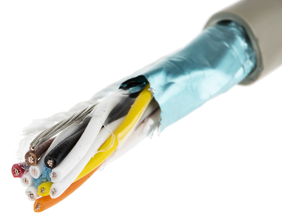 Alpha Wire ProTekt Series Data Cable, 5 Pairs, 10 Cores, 0.35 mm², Screened, 22 AWG, 50m, Screened Shield