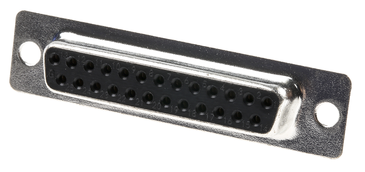 MH Connectors MHDB 25 Way Cable Mount D-sub Connector Socket, 2.77mm Pitch