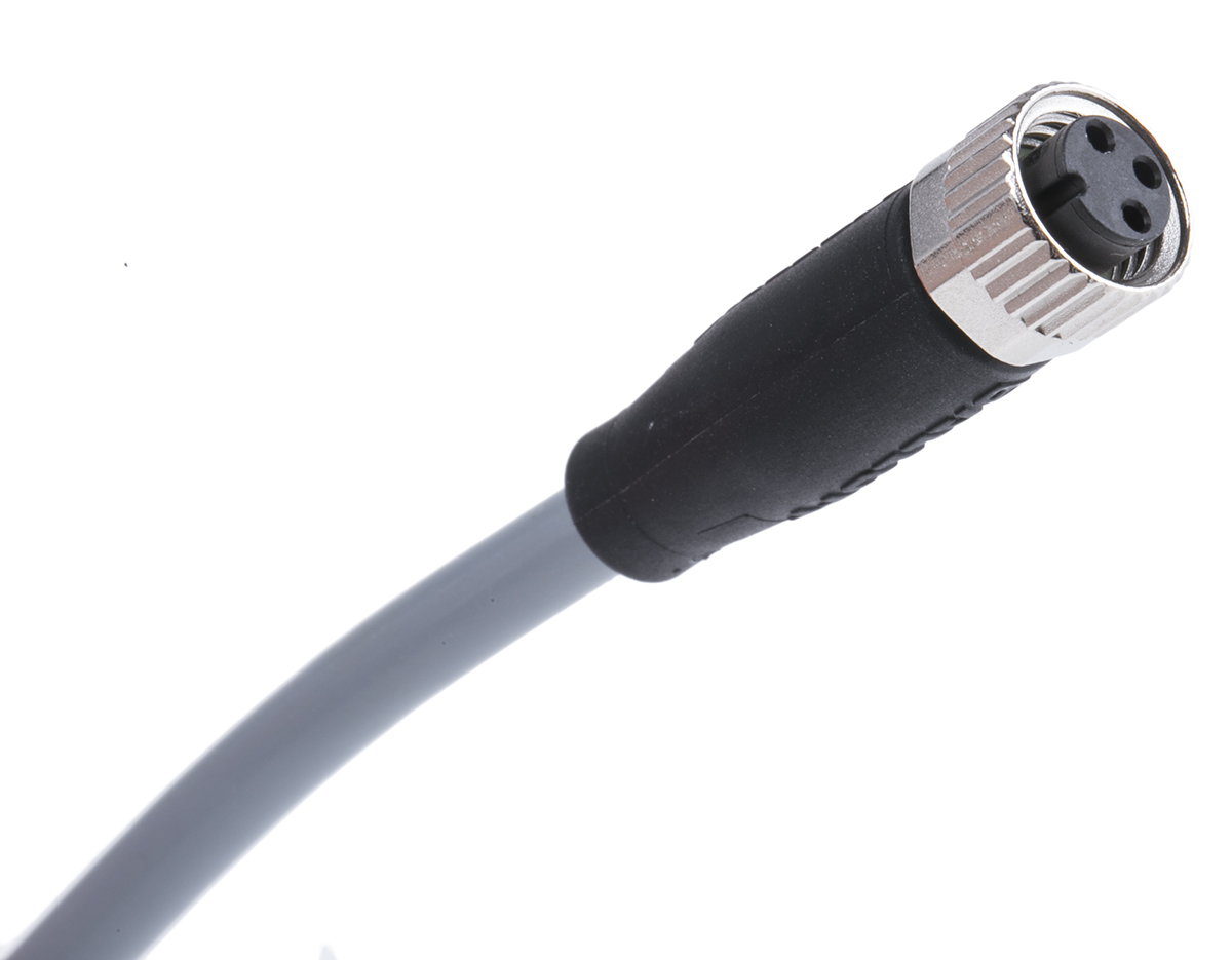 BALLUFF Female 3 way M08 x 1 to Unterminated Free End Sensor Actuator Cable, 5 m