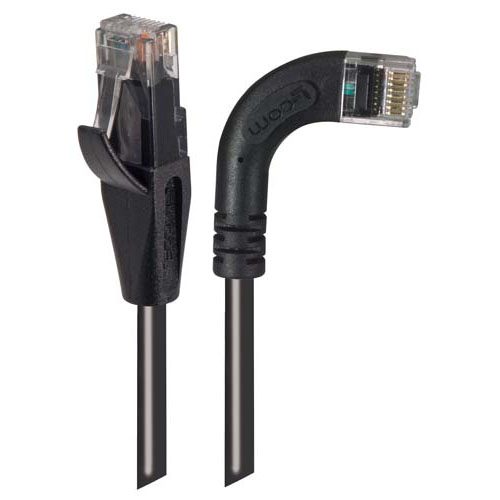 L-ComTRD, 1ft Cat5e, Black RJ45 to Male RJ45 Male, Unshielded Unshielded, Terminated PVC Sheath