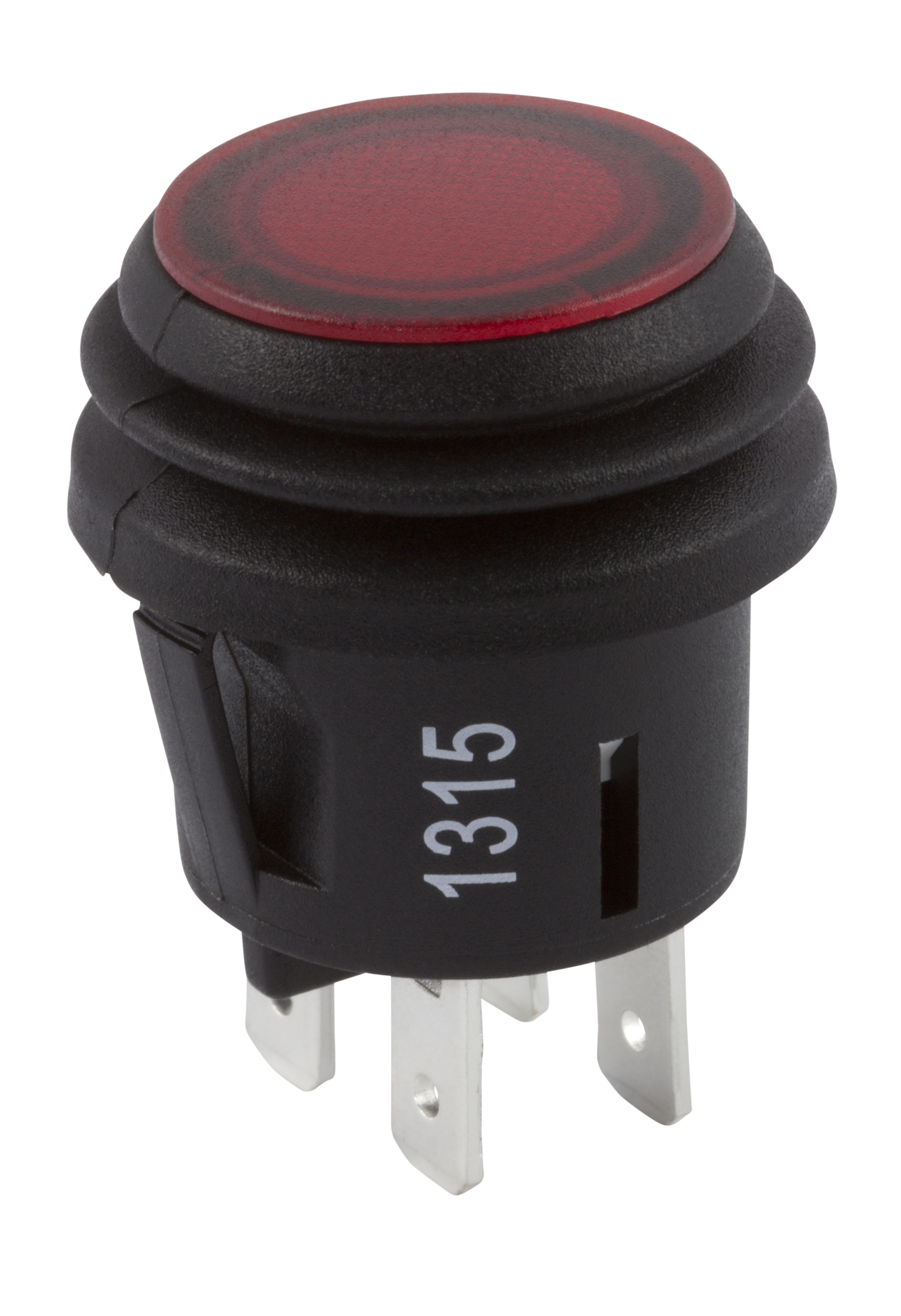 ZF Illuminated Push Button Switch, Latching, Panel Mount, 20.2mm Cutout, DPST, 125V ac, IP65