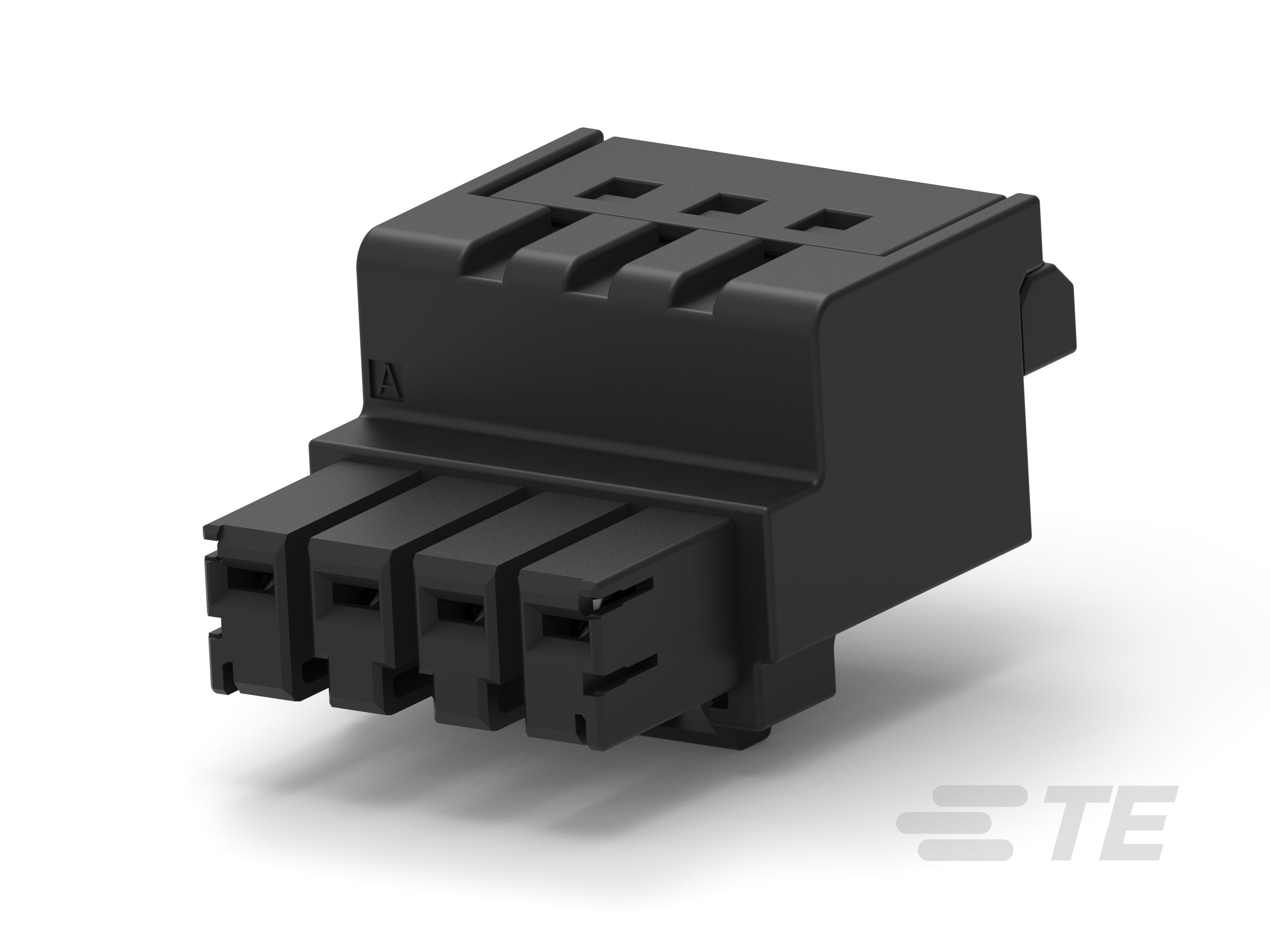 TE Connectivity D-2970 Dynamic Series Pluggable Terminal Block, 4-Contact, 5 mm Pitch, 1-Row